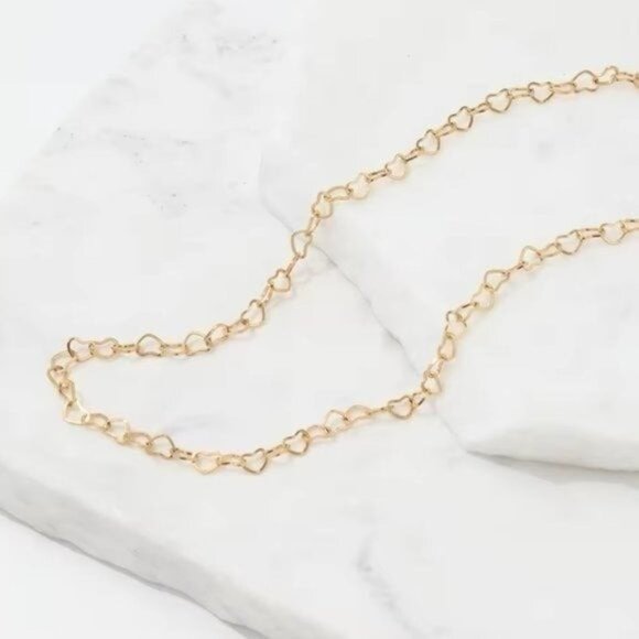Necklace Heart Chain Adorable Dainty Gold Chain Necklace Waterproof Jewelry - Picture 8 of 12